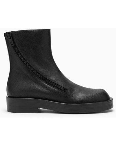 Ann Demeulemeester Leather Boot - Black