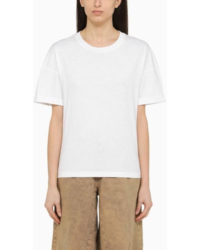 FEDERICA TOSI T-shirt girocollo bianca in cotone - Bianco