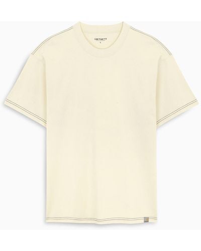 Carhartt Ivory Contrasting-stitching T-shirt - White