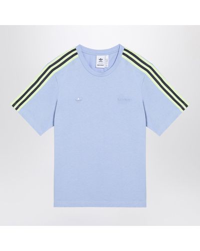 Adidas by Wales Bonner Light Cotton T-shirt With Stripes - Blue
