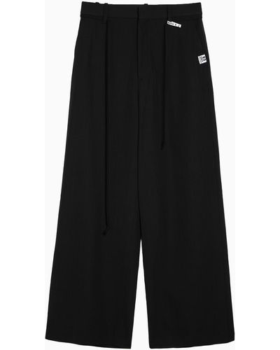 Maison Mihara Yasuhiro Wool-blend Wide Trousers - Black