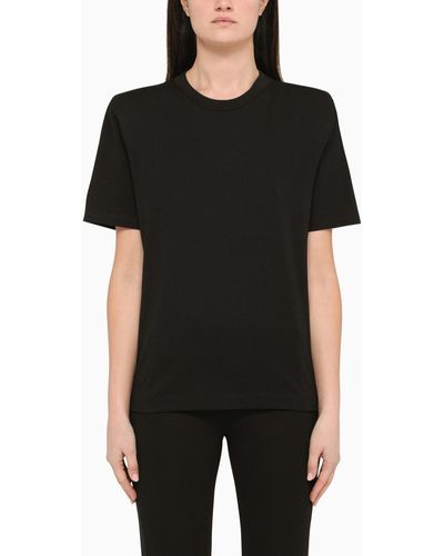 Wardrobe NYC T-shirt With Shoulder Pads - Black