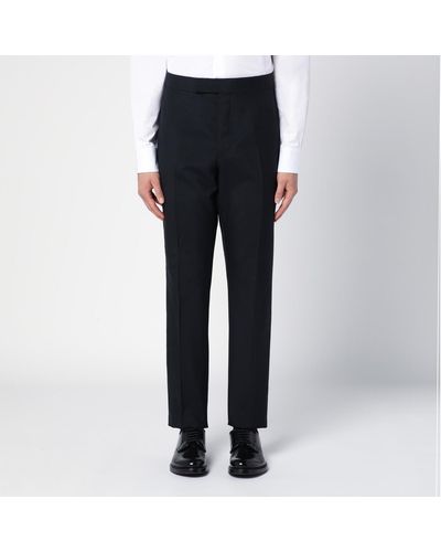Thom Browne Wool-blend Trousers - Black