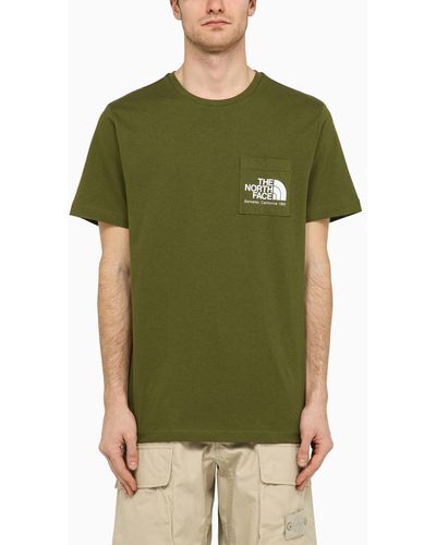 The North Face Logo Print T Shirt Forest - Green