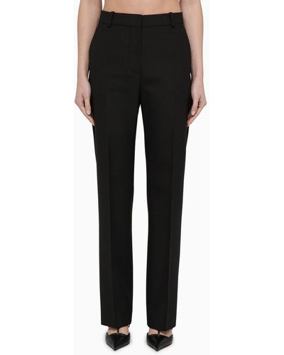 Calvin Klein Blend Regular Trousers - Black