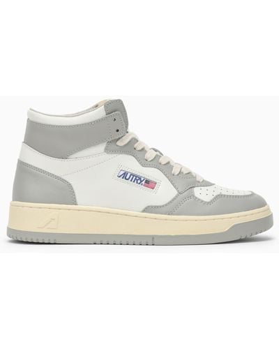 Autry Medalist Mid Trainers - White