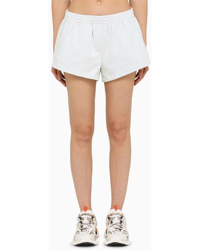 Balenciaga Dirty White Jersey Shorts