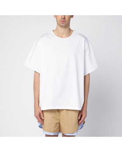 Adidas by Wales Bonner Cotton T-shirt With Drawstring - White