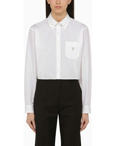 Givenchy Short Cotton Shirt - White