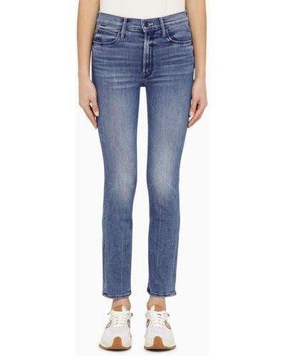 Mother Jeans the mid rise dazzler ankle in denim - Blu