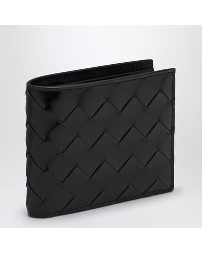 Bottega Veneta Intrecciato Bi-fold Wallet - Black