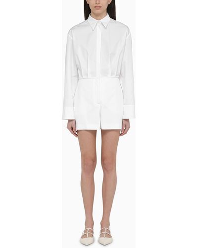 Valentino Cotton Shirt Suit - White