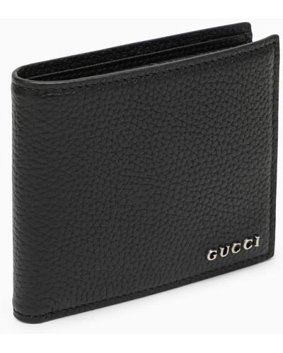 Gucci Portafoglio billfold nero con logo