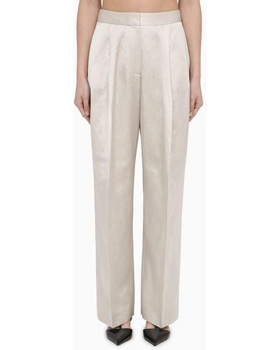 Calvin Klein Blend Trousers - Natural