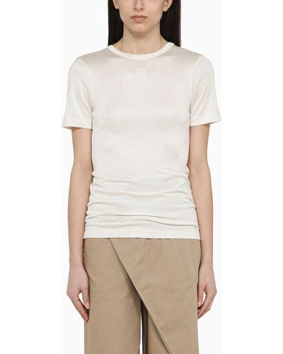 Loewe Silk Blend Knot T-shirt - White