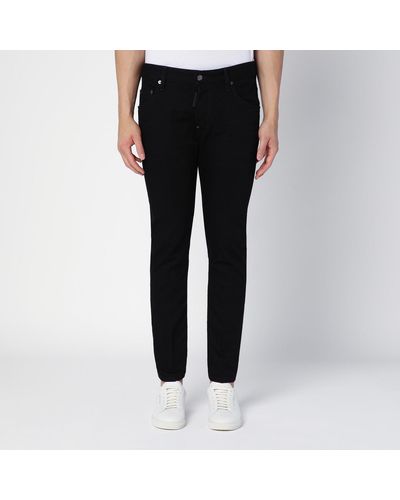 DSquared² Cotton Jeans Bull Skater - Black