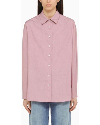 The Row Brick Coloured Cotton Shirt - Pink