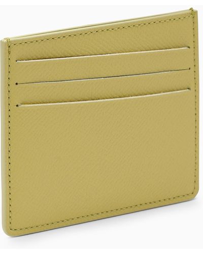 Maison Margiela Cedar Leather Card Holder - Green