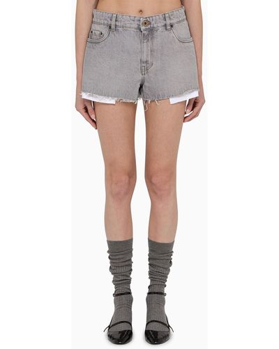 Miu Miu Denim Shorts - Grey