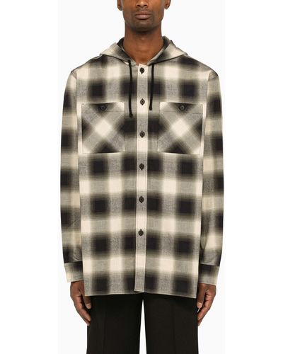 Givenchy Check Pattern Cotton Overshirt - Multicolor
