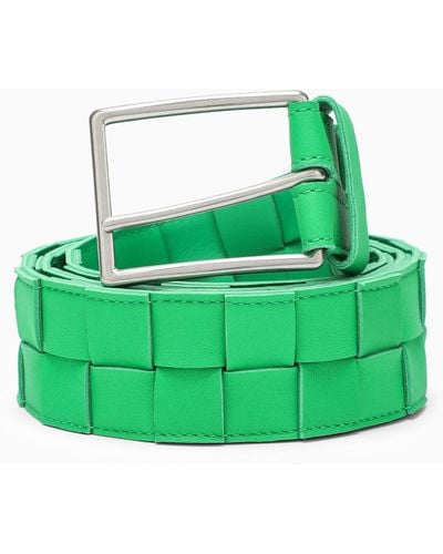 Bottega Veneta Maxi Intreccio Belt - Green