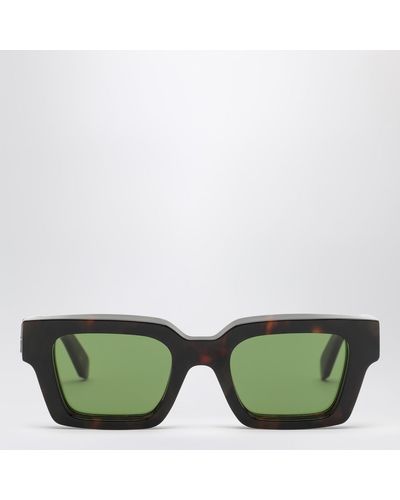 Off-White c/o Virgil Abloh Virgil Tortoiseshell Sunglasses - Green