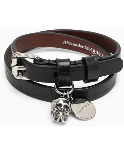 Alexander McQueen Skull Bracelet - Brown