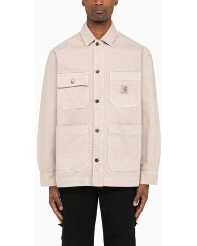 Carhartt Beige Cotton Garrison Jacket - Natural