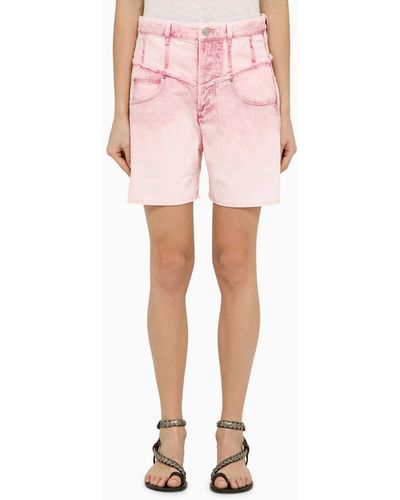 Isabel Marant Light Denim Shorts - Pink