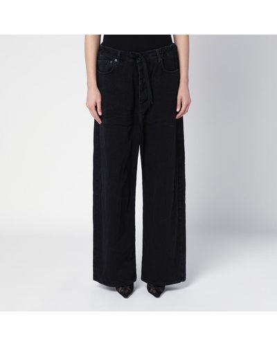 Balenciaga Oversized baggy Jeans In Denim - Black