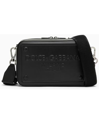 Dolce & Gabbana Borsa a tracolla nera in pelle di vitello - Nero