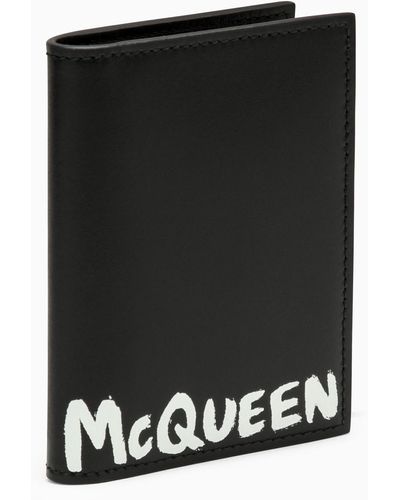 Alexander McQueen Alexander Mc Queen Black Leather Card Holder With Logo