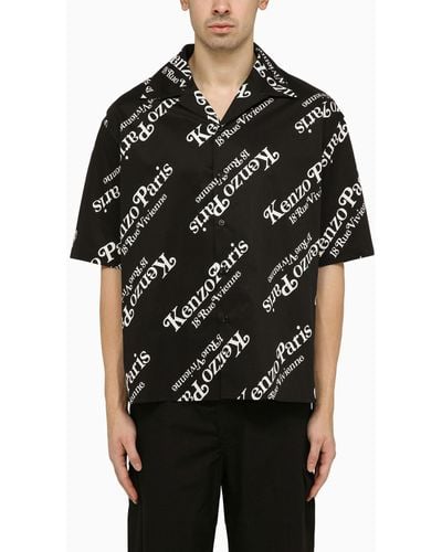 KENZO By Verdy Black Shirt With Allover Logo
