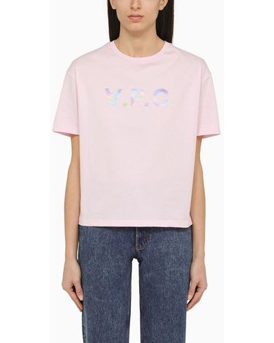 A.P.C. T-shirt in cotone con logo - Multicolore