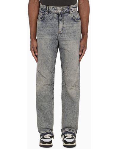 Represent R2 Washed-Effect Denim Jeans - Grey