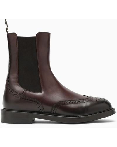 Doucal's Ebony/black Leather Boot - Brown