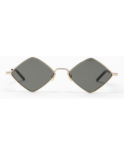 Saint Laurent Diamond Gold Sunglasses - Grey