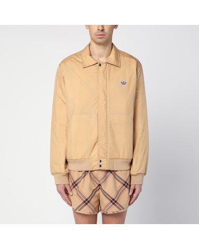 Adidas by Wales Bonner Beige Harris Reversible Jacket With Check Pattern In Nylon - Natural
