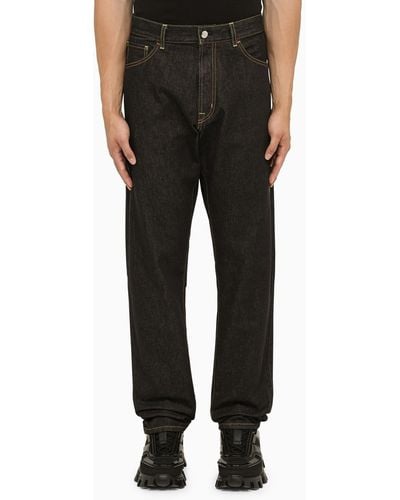MONCLER X FRGMT Dark Loose Denim Jeans - Black