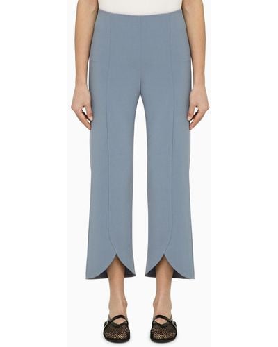 By Malene Birger Normann Trousers With Slits - Blue