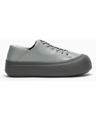 Yume Yume Goofy Leather Low Trainer - Grey