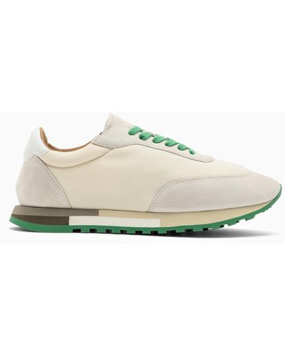 The Row Low Owen Runner Ivory/green Trainer - White