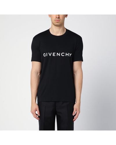 Givenchy Archetype Cotton T-shirt With Logo - Black