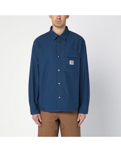 Carhartt Hayworth Shirt Jacket Naval Coloured - Blue