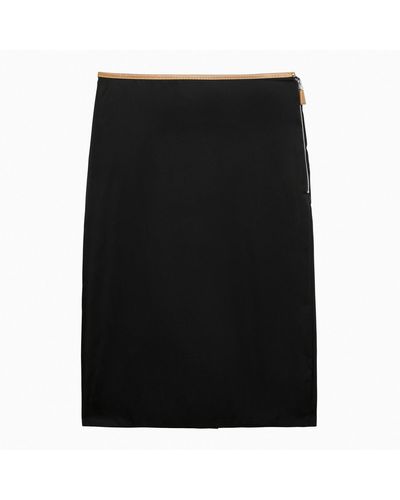 Prada Re-nylon Pencil Skirt - Black