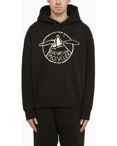 MONCLER X ROC NATION Hoodie With Logo - Black