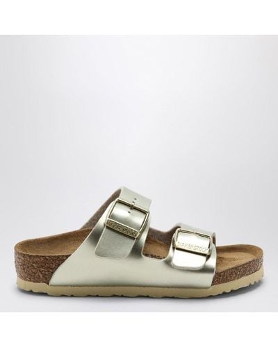 Birkenstock Mule Arizona Birko-Flor Or Métallisé