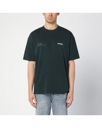 Represent Forest Cotton T-shirt With Logo - Black