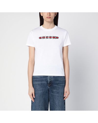 Gucci Cotton T-shirt With Logo Print - White