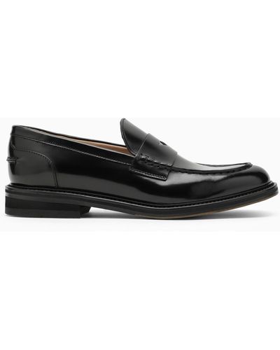 Doucal's Classic Leather Loafer - Black